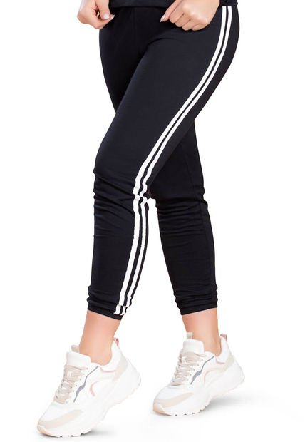 Pantalón Sudadera Mujer Negro FI 91628