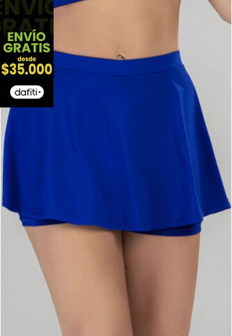 Falda Short Mujer Azul Rey FI 92903 Formas Intimas