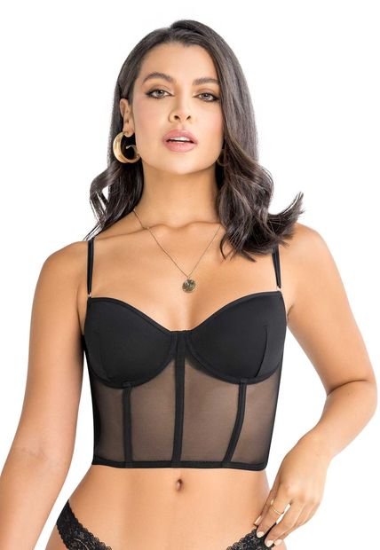 Corset Mujer Negro FI 1455