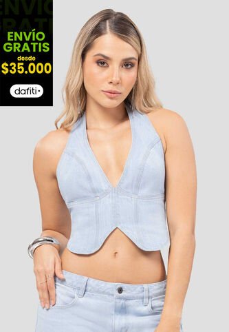 Corset Mujer Azul Claro Fi 112379 Formas Intimas