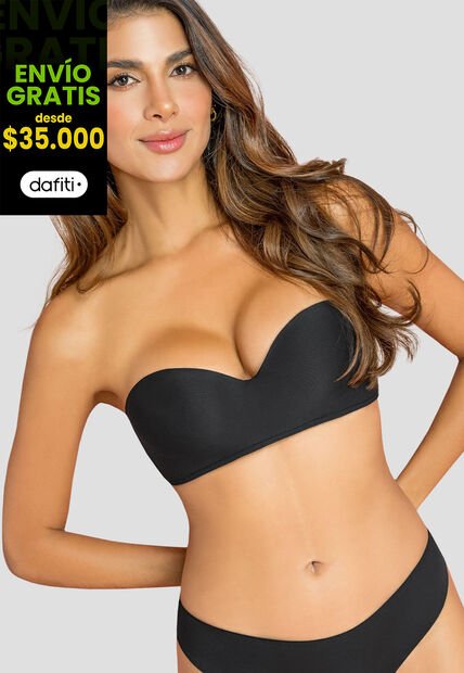 Brasier Mujer Negro Fi 112534