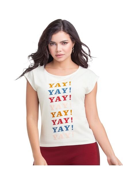 Camisa Pijama Para Mujer Marfil FI