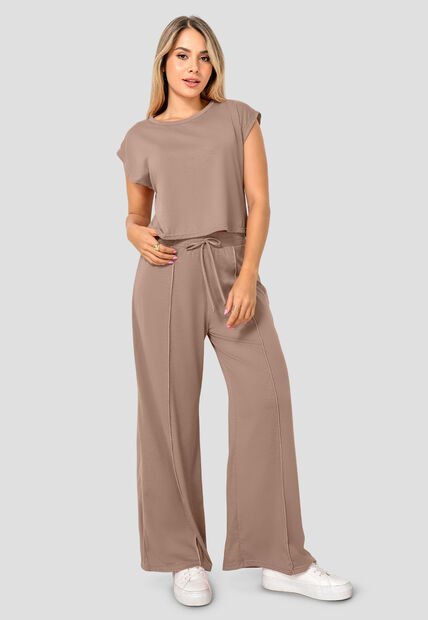 Conjunto Mujer Café Pardo Fi 8574