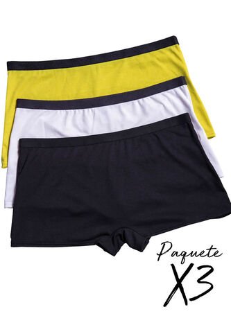 Cachetero Paq X3 Mujer Multicolor FI 88260 Formas Intimas