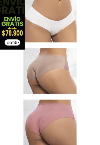 Cachetero Paq X5 Mujer Multicolor FI 3278 Formas Intimas