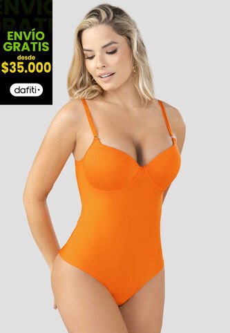 Body Mujer Naranja FI 100376 Formas Intimas
