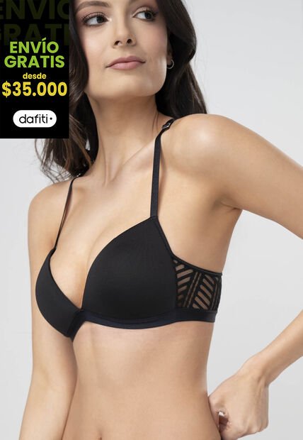 Brasier Mujer Negro FI 91975