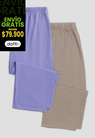 Capri Paq X2 Mujer Bicolor Fi 6283 Formas Intimas