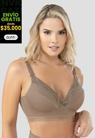 Brasier Mujer Gris FI 100380 Formas Intimas