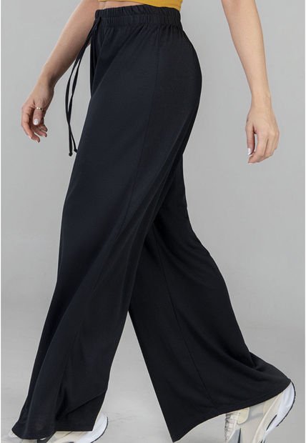 Pantalón Sudadera Mujer Negro FI 8618