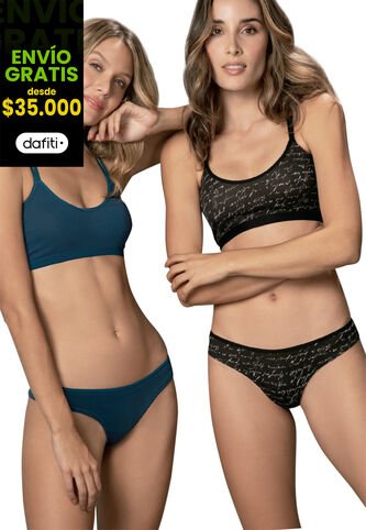 Brasilera Paq X2 Para Mujer Multicolor FI Formas Intimas