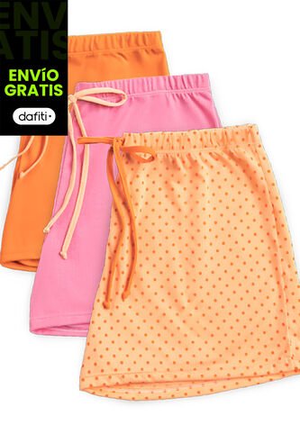 Short Paq X3 Mujer Multicolor FI 76308 Formas Intimas