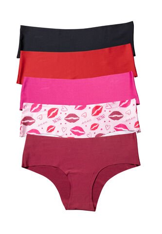 Cachetero Paq X5 Mujer Multicolor FI 31515 Formas Intimas