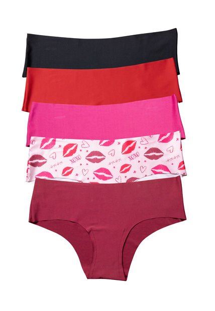 Cachetero Paq X5 Mujer Multicolor FI 31515