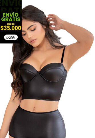 Corset Mujer Negro Fi 90694 Formas Intimas
