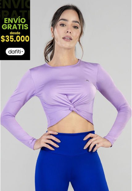 Crop Top Mujer Lila Tech FI 79205