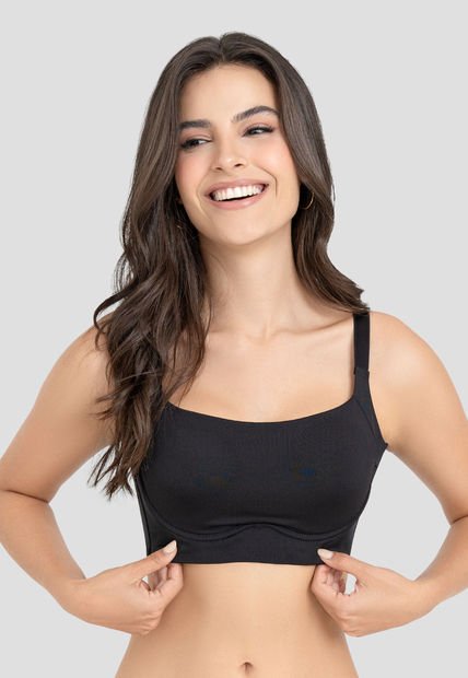 Brasier Mujer Negro Fi 104696