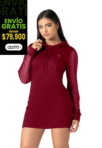 Vestido Mujer Vinotinto Fi 88799 Formas Intimas