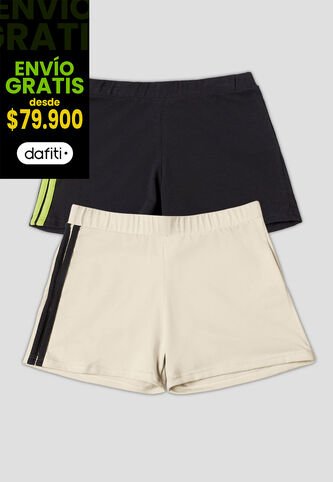 Short Paq X2 Mujer Multicolor Fi 106416 Formas Intimas