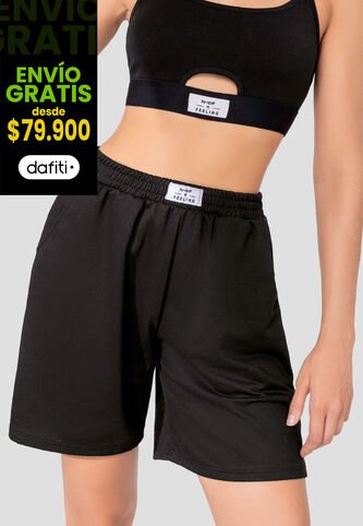 Short Mujer Negro Fi 106415 Formas Intimas