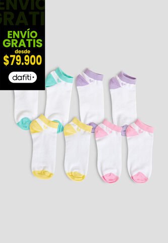 Medias Paq X4 Infantil Femenino Multicolor Fi 106053 Formas Intimas