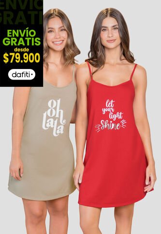 Batola Paq X2 Mujer Multicolor FI 105510 Formas Intimas