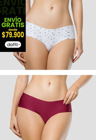 Cachetero Paq X4 Mujer Multicolor Fi 105927 Formas Intimas