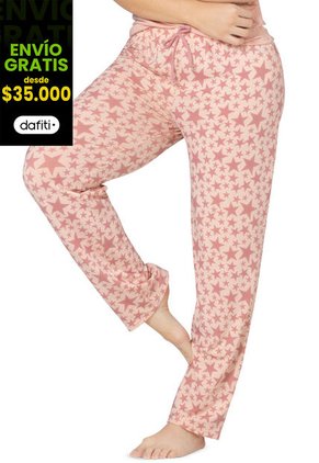 Pantalón Pijama Mujer Rosa Fi 5552