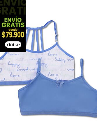 Top Paq X2 Infantil Mora Azul FI 33836 Formas Intimas
