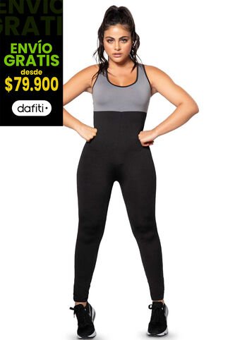 Enterizo Largo Mujer Negro Fi 3708 Formas Intimas