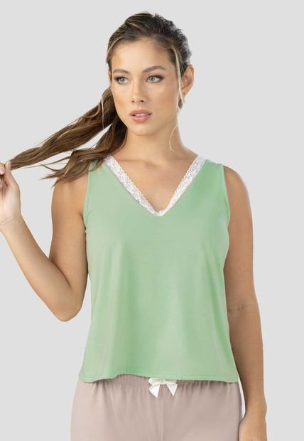 Camisilla Interior Mujer Verde FI 100349