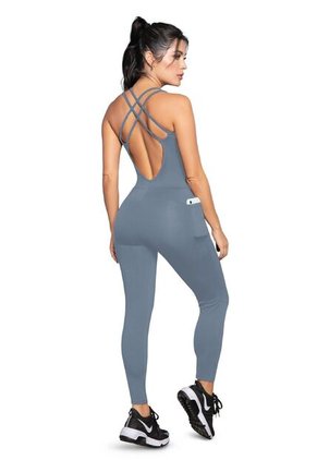 Enterizo Largo Mujer Azul Fi 3669