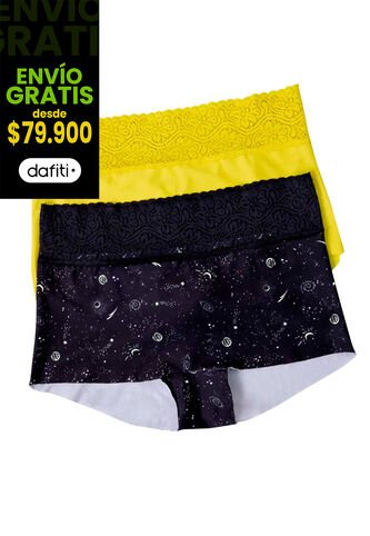 Cachetero Paq X2 Mujer Multicolor Fi 33910 Formas Intimas