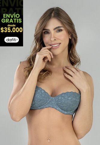 Brasier Mujer Azul Acero FI 96900 Formas Intimas