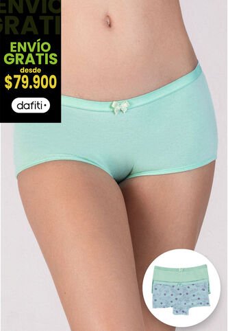 Bóxer Paq X2 Infantil Azul Claro FI 10005423 Formas Intimas