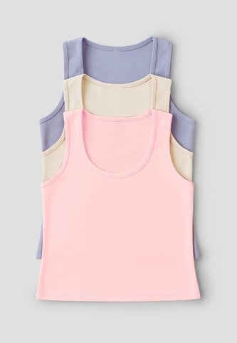Camiseta Paq X3 Mujer Multicolor Fi 33603 Formas Intimas