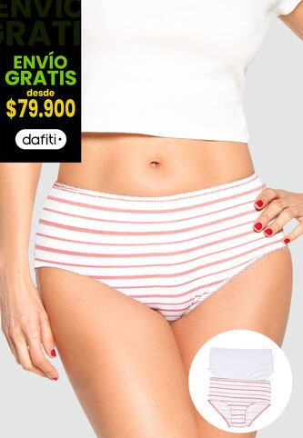 Panty Paq X2 Mujer Estampado FI 96471 Formas Intimas