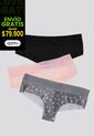 Cachetero Paq X3 Mujer Rosa/Negro/Estampado FI 96631 de Formas Intimas