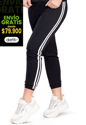 Pantalón Sudadera Mujer Negro FI 91628 Formas Intimas