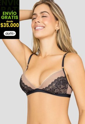 Bralette Mujer Negro Fi 111902