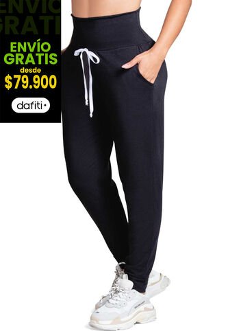 Pantalón Sudadera Mujer Negro FI 77393 Formas Intimas
