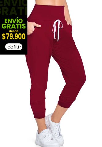 Pantalón Sudadera Mujer Vinotinto FI 77393 Formas Intimas