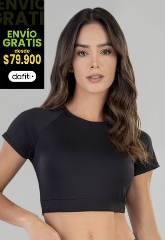 Crop Top Mujer Negro FI 92901 Formas Intimas