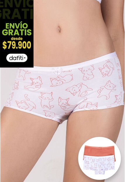 Bóxer Paq X2 Infantil Palo De Rosa FI 10005423