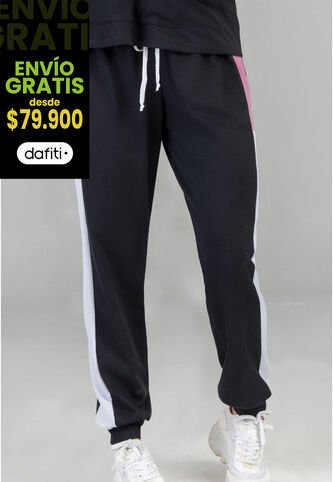 Pantalón Sudadera Mujer Negro FI 5565 Formas Intimas