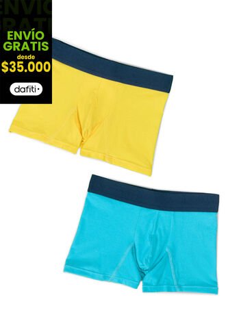 Bóxer Paq X2 Infantil Azul FI 32600 Formas Intimas