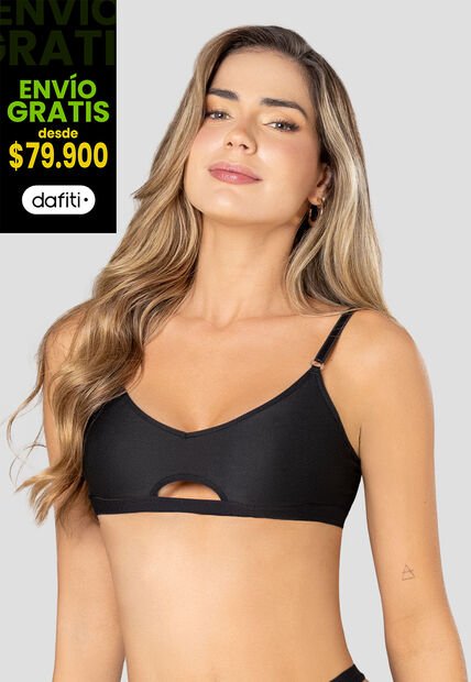Top Mujer Negro Fi 113595