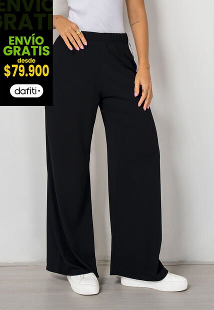 Pantalón Mujer Negro Fi 113438