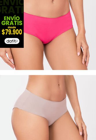 Cachetero Paq X7 Mujer Multicolor Fi 113032 Formas Intimas