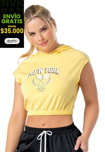Camiseta Mujer Amarillo Fi 4998